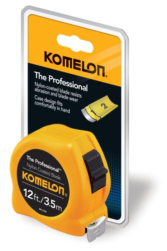 Komalon 4912IM 12-Foot Inch/Metric Scale Power Tape, Yellow