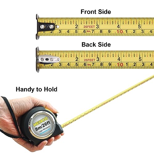 26ft Double-Sided Tape Measure for DIYers and Professionals