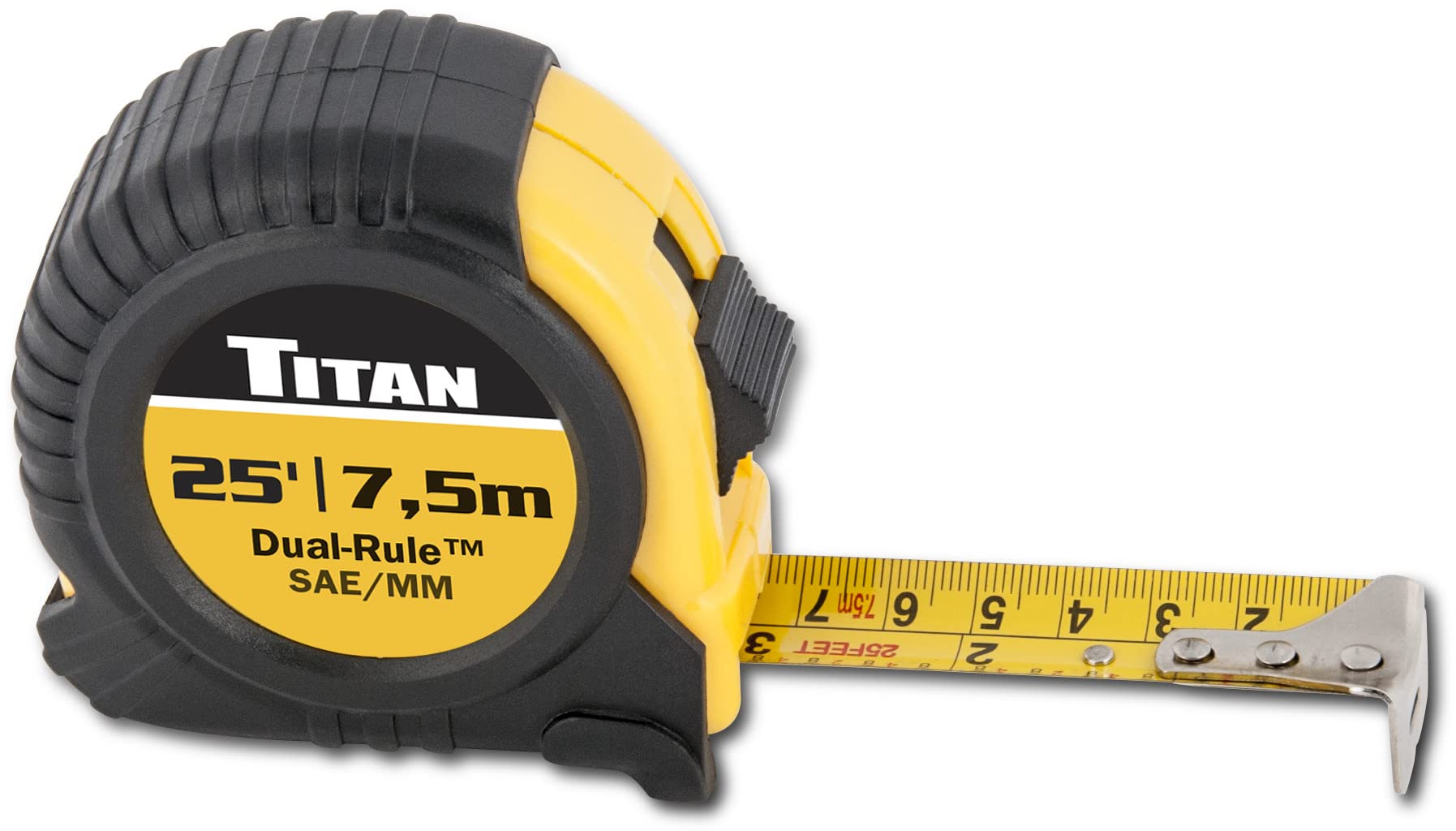 Titan 25-Foot Dual-Rule Tape Measure