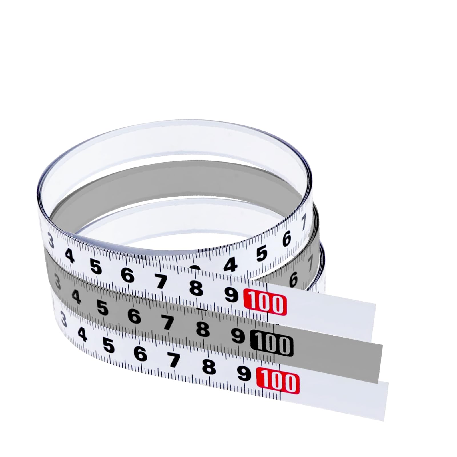 Self-Adhesive Measuring Tape Set for Woodworking - Dual-Direction Metric Tape Measures with 39 and 78 Rulers
